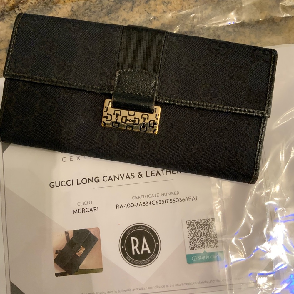 Gucci Long Canvas Wallet